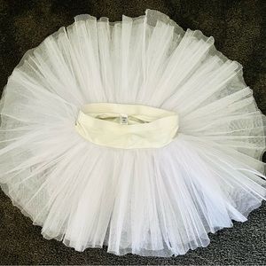 Natalie Dancewear Adult Size Ballet Platter Practice Tutu White Size XS